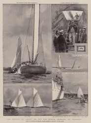 The America Cup Contest, the Test Race between Shamrock and Britannia